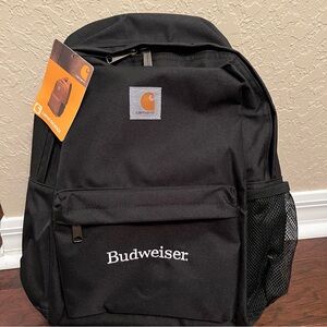 Carhartt Black Backpack with Budweiser Logo